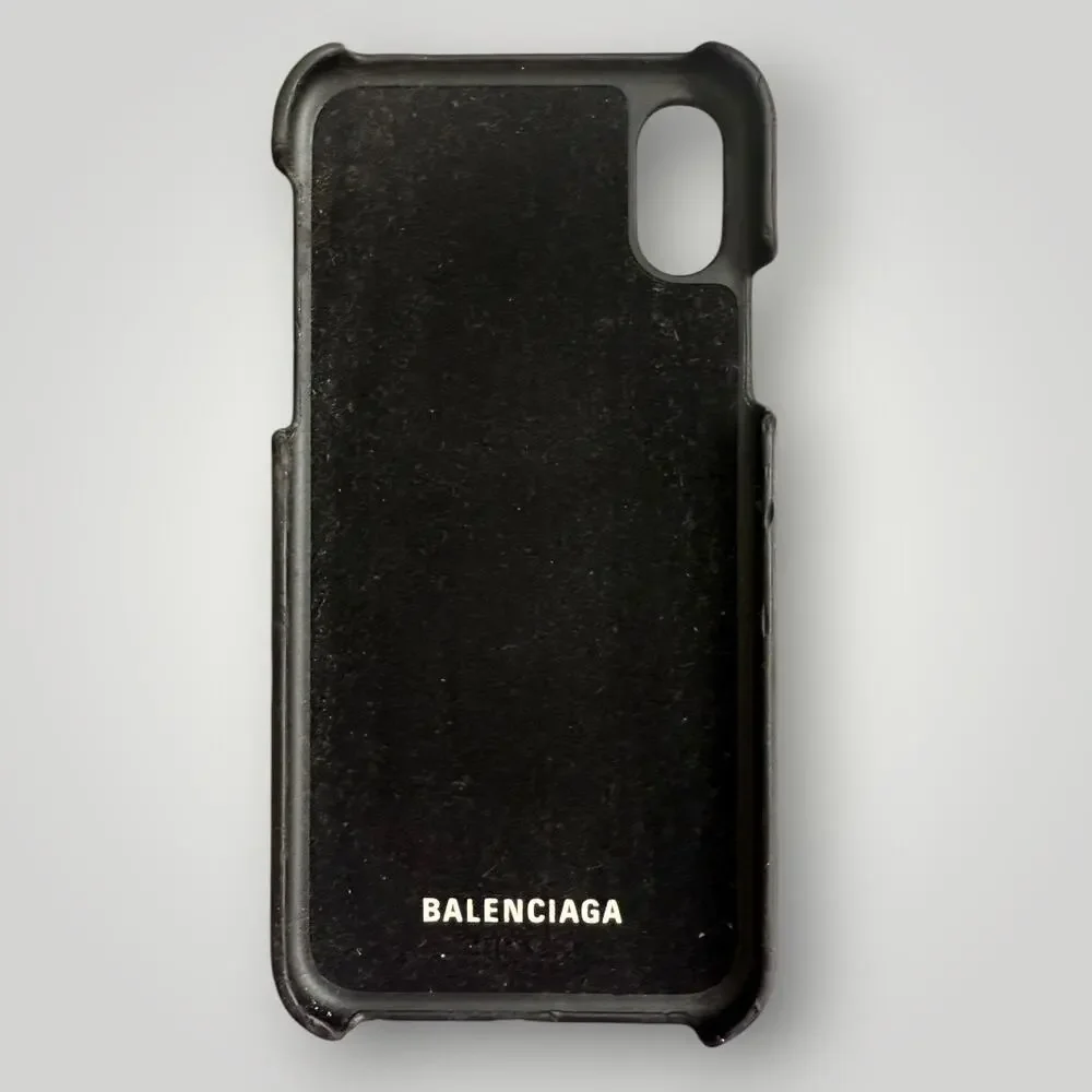 Balenciaga Black iPhone Case Likely Fits iPhone X - XS Designer Cover